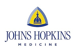Johns Hopkins Medicine logo with dome design.